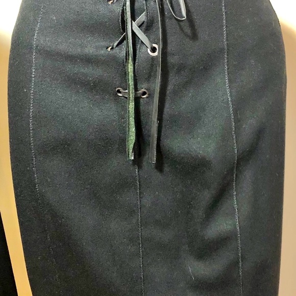 COPY - KS skirt/ jacket designer virgin wool.  Lined - Picture 3 of 8